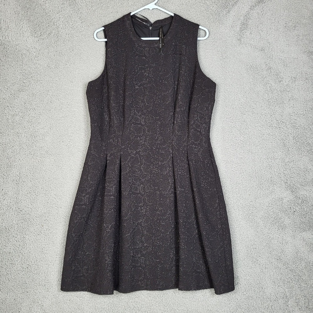 Marc New York Andrew Marc Women's Black Pleated Dress Size 14